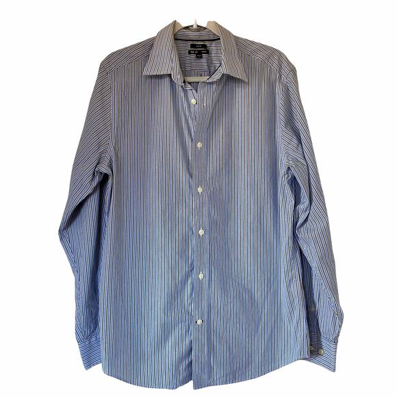 Gap Premium Slim Fit Long Sleeve Button Up Dress Shirt Collared Size Large - Picture 1 of 9